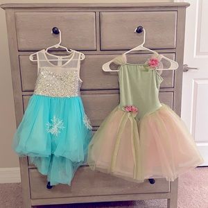 Dance recital costumes-frozen and tiana